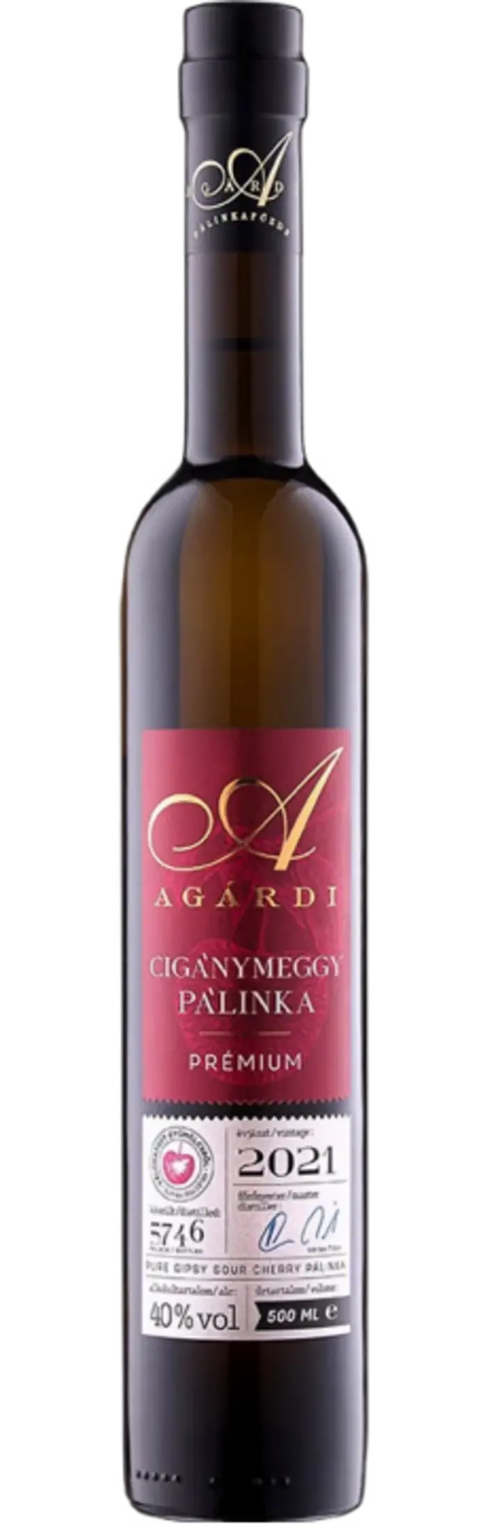 Agárdi Cigánymeggy pálinka